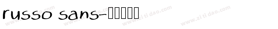 russo sans字体转换